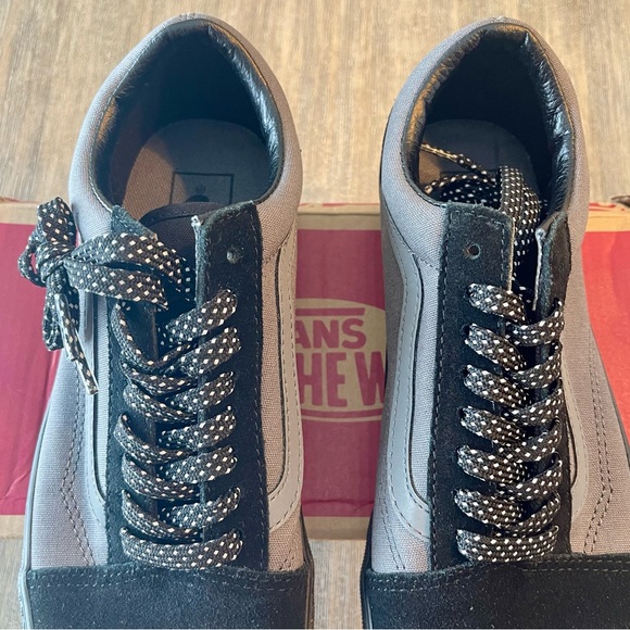 NIB VANS OLD SKOOL REFLECTIVE POP BLACK/PEWTER SUEDE CANVAS UPPER SIZE 7 - Picture 4 of 8